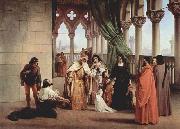 Francesco Hayez The Parting of the Two Foscari painting